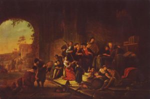 Painting of the Parable of the Workers in the Vineyard